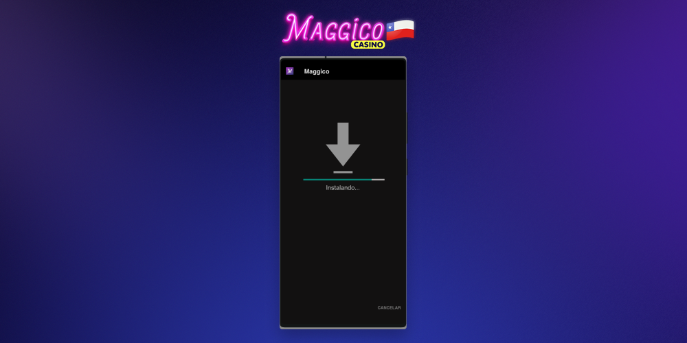 Instalar la aplicación de Maggico Casino en Android no lleva mucho tiempo