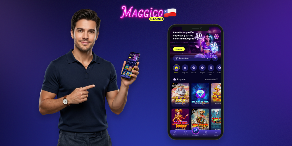 La aplicación móvil de Maggico Casino para los chilenos