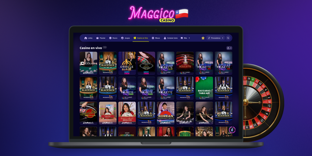 Casino en vivo con crupieres reales en Maggico Chile