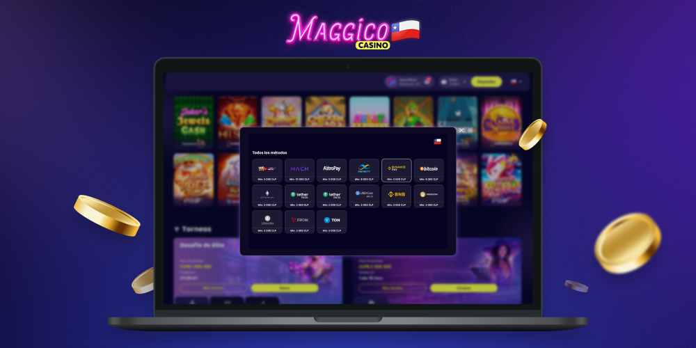 Métodos de pago disponibles en Maggico Casino para los chilenos