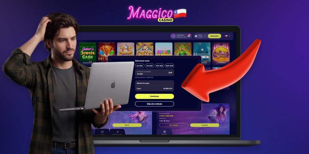 Para realizar un depósito y retirar dinero de Maggico Casino, es necesario seguir unos sencillos pasos